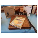 VINTAGE PAPERCUTTER AND BOOKS