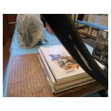 VINTAGE PAPERCUTTER AND BOOKS