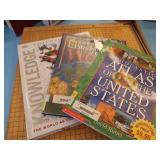 OVERSIZED PAPERCUTTER AND BOOKS