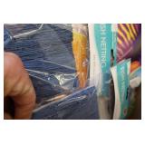 FAKE POINTSETTIAS AND FISH DECOR