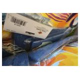 FAKE POINTSETTIAS AND FISH DECOR