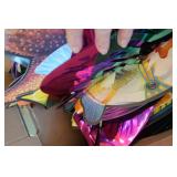 FAKE POINTSETTIAS AND FISH DECOR