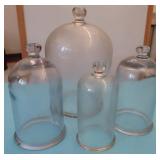 4 GLASS DOMES