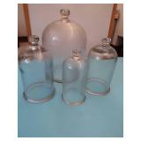 4 GLASS DOMES