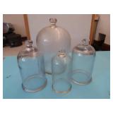 4 GLASS DOMES
