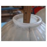 5 VINTAGE MILK GLASS LIGHT SHADES