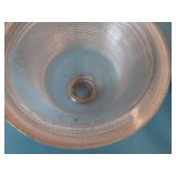 2 UNKNOWN HEAVY GLASS PIECES