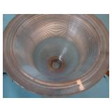 2 UNKNOWN HEAVY GLASS PIECES