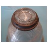 2 UNKNOWN HEAVY GLASS PIECES