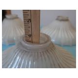 5 MILK GLASS SHADES