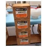 4 BOXES SHALLOW SWITCH AND RECIPROCAL BOX 3-GANG