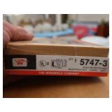 4 BOXES SHALLOW SWITCH AND RECIPROCAL BOX 3-GANG