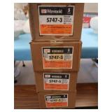 4 CASES OF SHALLOW SWITCH AND RECIPROCAL BOX 3-GANG