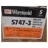 4 CASES OF SHALLOW SWITCH AND RECIPROCAL BOX 3-GANG