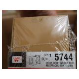 SHALLOW SWITCH AND RECIPROCAL BOX 3-GANG