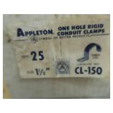 2 UNOPENED BOXES OF APPLETONCONDUIT CLAMPS