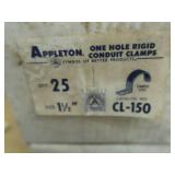 2 UNOPENED BOXES OF APPLETONCONDUIT CLAMPS