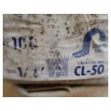 UNOPENED BOXES OF APPLETON CONDUIT CLAMPS