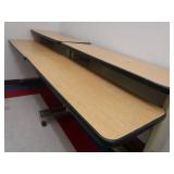 2 ROLLING STUDENT COMPUTER DESKS