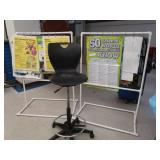 PVC PIPE CHART HOLDER AND CHAIR