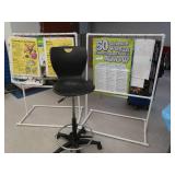 PVC PIPE CHART HOLDER AND CHAIR
