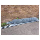 HUGE LOT OF CHAIN LINK FENCING PLUS SUPPORT PIPE