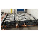 LOT OF 54 STURDI-BILT BEAMS - BEAMS WILL COME WITH SOME OF THE CLIPS THOUGH A FEW WERE DISCARDED (can be bought online used fairly cheaply) SEE DESCRIPTION FOR SIZES