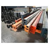 LOT OF 92 STURDI-BILT BEAMS - BEAMS WILL COME WITH SOME OF THE CLIPS THOUGH A FEW WERE DISCARDED (can be bought online used fairly cheaply) SEE DESCRIPTION FOR SIZES