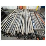 LOT OF 92 STURDI-BILT BEAMS - BEAMS WILL COME WITH SOME OF THE CLIPS THOUGH A FEW WERE DISCARDED (can be bought online used fairly cheaply) SEE DESCRIPTION FOR SIZES