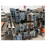 LOT OF 110 STURDI-BILT BEAMS - BEAMS WILL COME WITH SOME OF THE CLIPS THOUGH A FEW WERE DISCARDED (can be bought online used fairly cheaply) SEE DESCRIPTION FOR SIZES