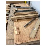 Large Lot Of Thick Wood Planks Plus Sheets Of Wood