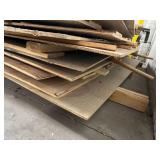 Large Lot Of Thick Wood Planks Plus Sheets Of Wood