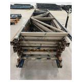 LOT OF 10 STURDI-BILT UPRIGHTS - SEE DESCRIPTION FOR SIZES