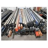 LOT OF 86 STURDI-BILT BEAMS - BEAMS WILL COME WITH SOME OF THE CLIPS THOUGH A FEW WERE DISCARDED (can be bought online used fairly cheaply) SEE DESCRIPTION FOR SIZES