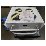 GE 27 in. 4 Burner Element Drop-In Electric Range with Self-Cleaning Oven in White