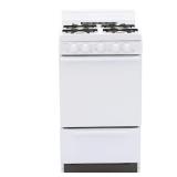 20 in. 2.42 cu. ft. Gas Range in White