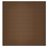 NewTechWood Ultra Easy Fencing 6 ft. H x 6 ft. W Brazilian Ipe Wood Plastic Composite Horizontal Fence Panel Section with Gray Frame