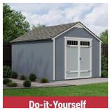 Handy Home Products Kennesaw 10 ft. W x 12 ft. D Do-it Yourself Outdoor Wood Storage Shed (120 sq. ft.)