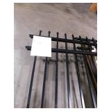 (2) Black Metal Fence Panel