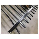 (2) Black Metal Fence Panel