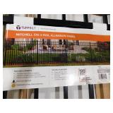 (2) Black Metal Fence Panel