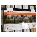 (2) Black Metal Fence Panel