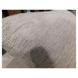 Poly and Bark Capri 99 in. Square Arm 3-Seater Sofa in Bright Ash