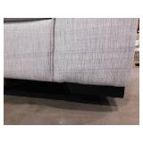 Poly and Bark Capri 99 in. Square Arm 3-Seater Sofa in Bright Ash