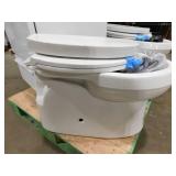 KOHLER Gleam 12 in. Rough In 2-Piece 1.28 GFP Single Flush Elongated Chair Height Toilet in White with Soft Close Seat