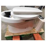 KOHLER Gleam 12 in. Rough In 2-Piece 1.28 GFP Single Flush Elongated Chair Height Toilet in White with Soft Close Seat