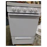 20 in. 2.42 cu. ft. Gas Range in White