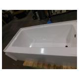 Delta Classic 500 60 in. x 32 in. Alcove Deep Soaking Bathtub with Right Drain in High Gloss White