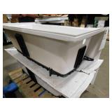 Delta Classic 500 60 in. x 32 in. Alcove Deep Soaking Bathtub with Left Drain in High Gloss White