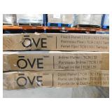 OVE Decors Tampa 69 in. to 71 5/16 in. W x 72 in. H Pivot Alcove Frameless Shower Door in Black